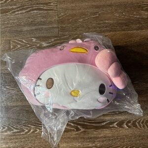 Hello Kitty Pink Plush Basket